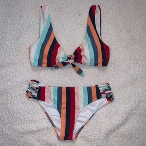 Hollister striped bikini